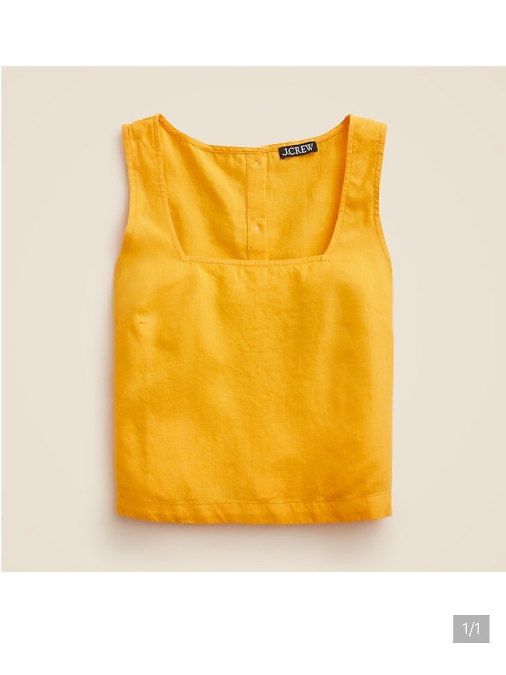 J.Crew Squareneck Button Back Tank - NWT